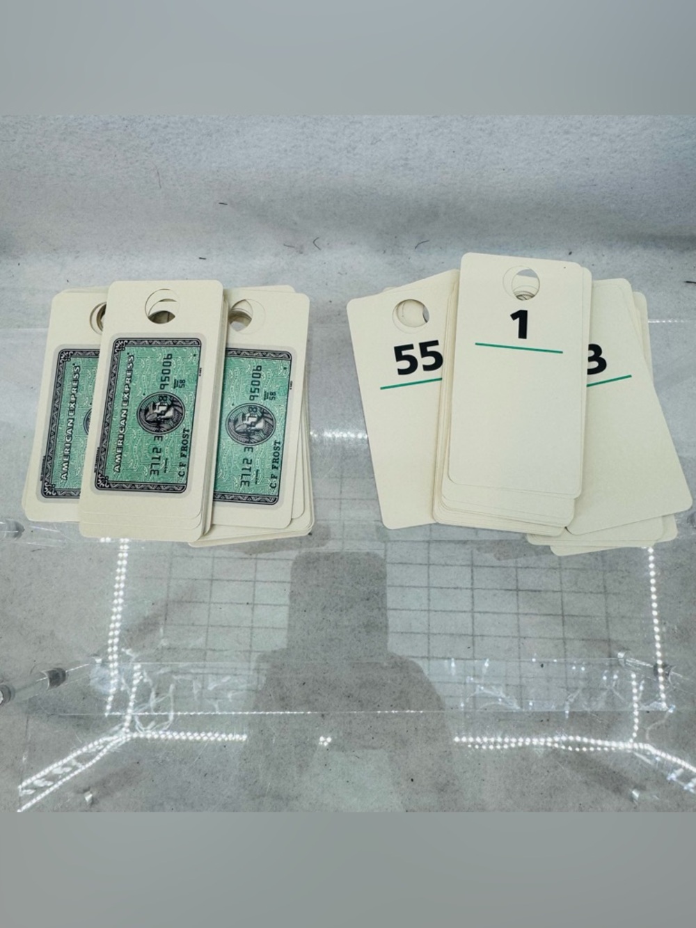 Brand new American Express Coat Check Tags 1-100 AMEX